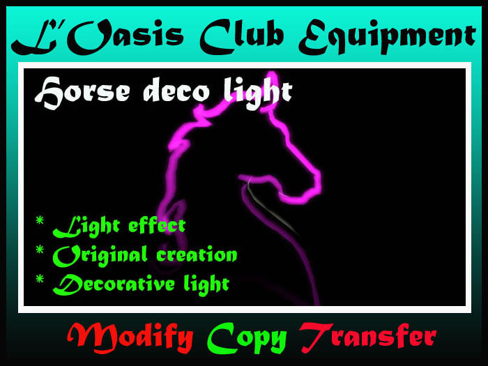horse deco light