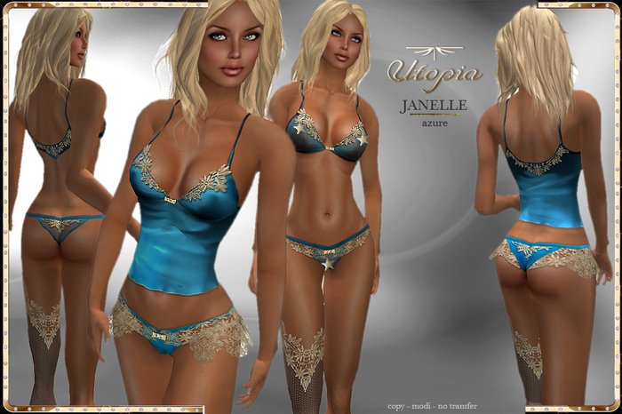 Utopia JANELLE azure - Appliers Included!