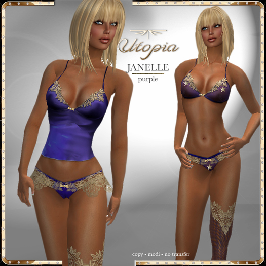 Utopia JANELLE purple - Appliers Included!