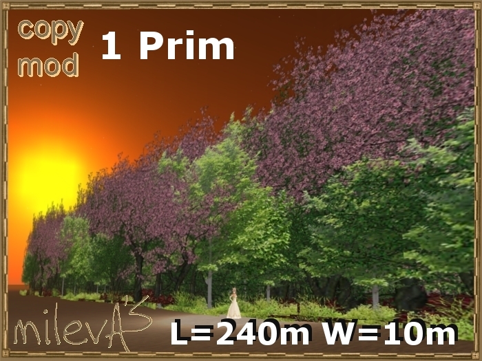 Second Life Marketplace - milevA's 1-Prim Trees #03 3D L=240 W=10