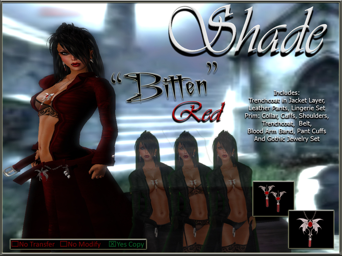!SHADE! "Bitten" For Women Red