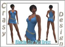 BLANCHE BLUE MINI DRESS BOXED