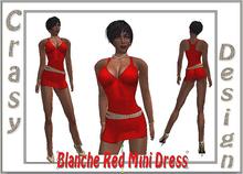 BLANCHE RED MINI DRESS BOXED