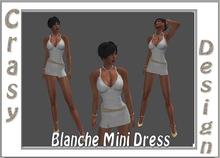 BLANCHE WHITE MINI DRESS BOXED