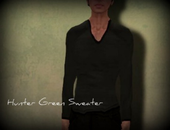 ***RAZ Hunter Green Sweater