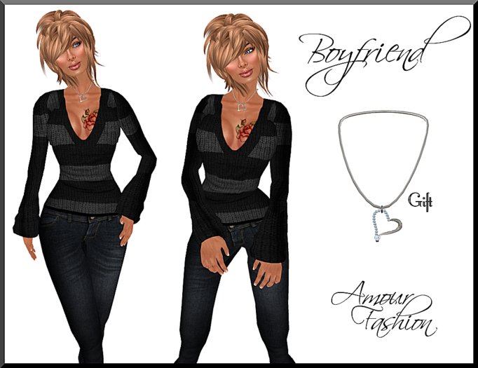 Amour Fashion - Boyfriend Outfit - Grey