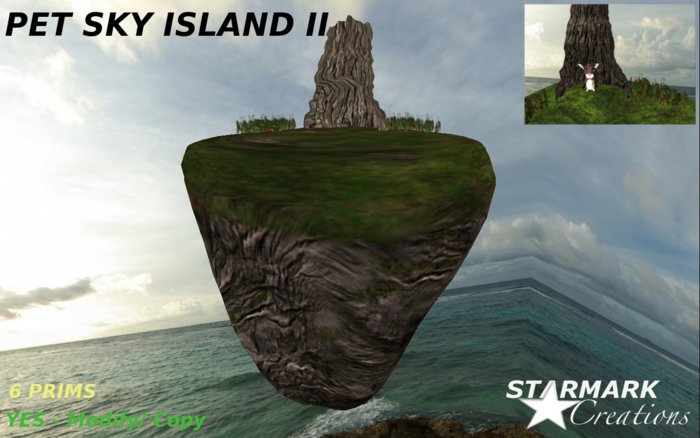 Awesome floating sky Island II for your lovely pets from STARMARK CREATIONS -- promo price --
