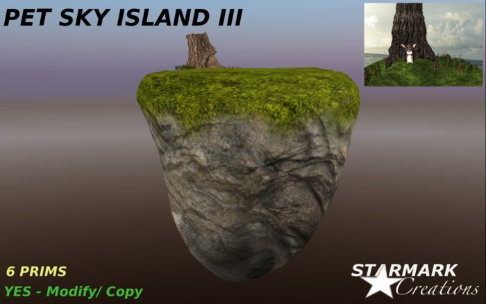 Awesome floating sky Island III for your lovely pets from STARMARK CREATIONS -- promo price --