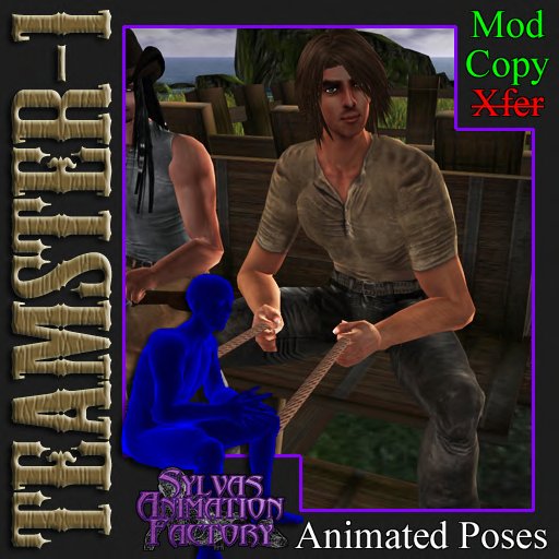 Teamster - 1 -- Wagon or Cart Driving Animation (copyable)