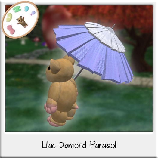 MUZI - Lilac Diamond Parasol for Tinies