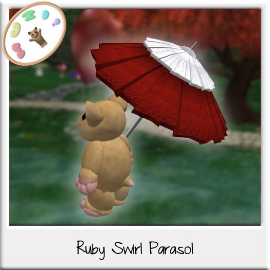 MUZI - Ruby Swirl Parasol for Tinies