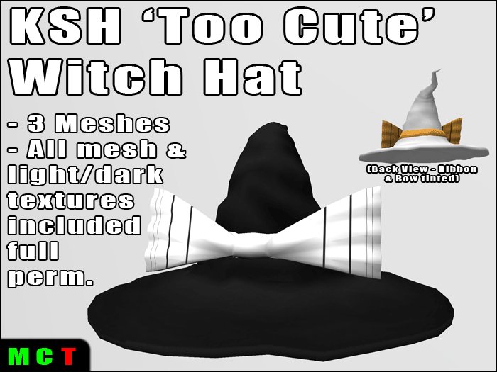*KSH* Too Cute Witch/Wizard Hat