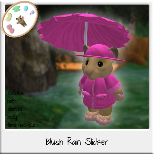 MUZI - Blush Rain Slicker for Tinies