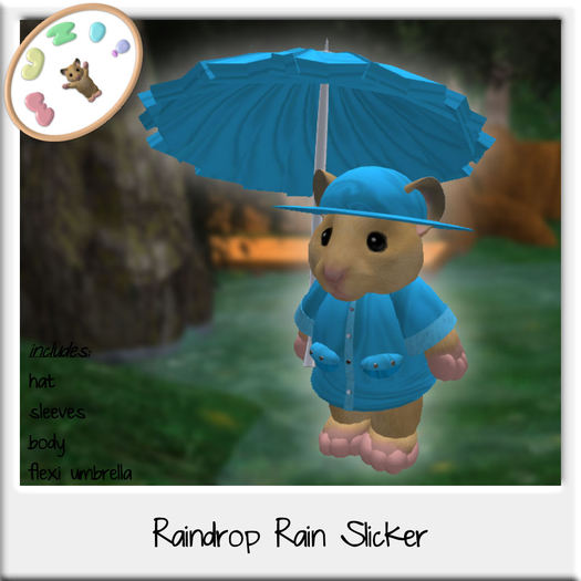 MUZI - Raindrop Rain Slicker for Tinies