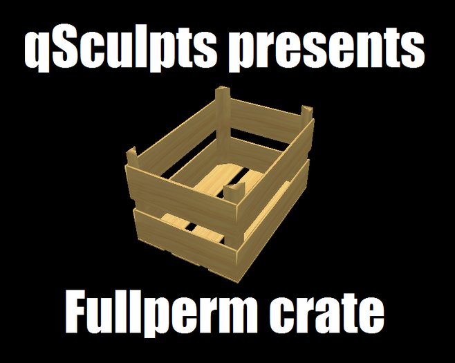 qSculpt - Sculpted Crate. ONE PRIM!