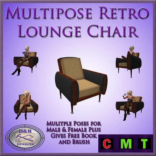 ( D&R Designs Furniture ) Multi-pose Retro Lounge Chair  (MT) 