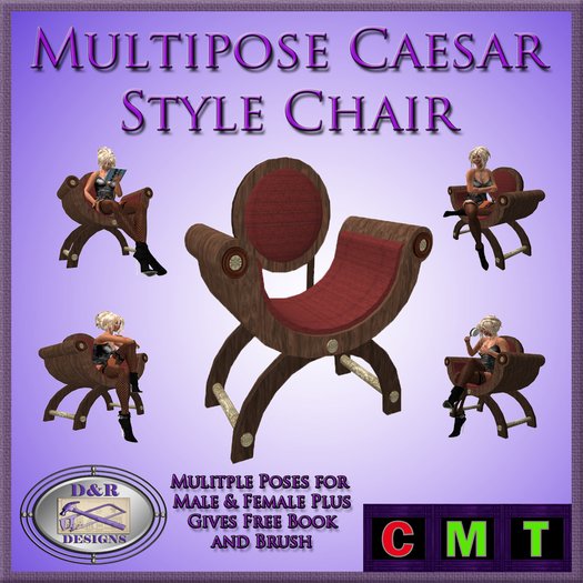 ( D&R Designs Furniture ) Multi-pose Caesar Style Chair  (MT) 