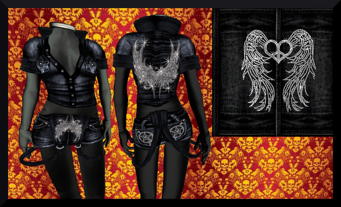 **CALAVERA** OVERALL *AMOR* (black)