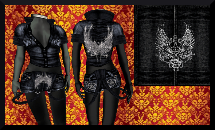 **CALAVERA** OVERALL *LA RISA* (black)