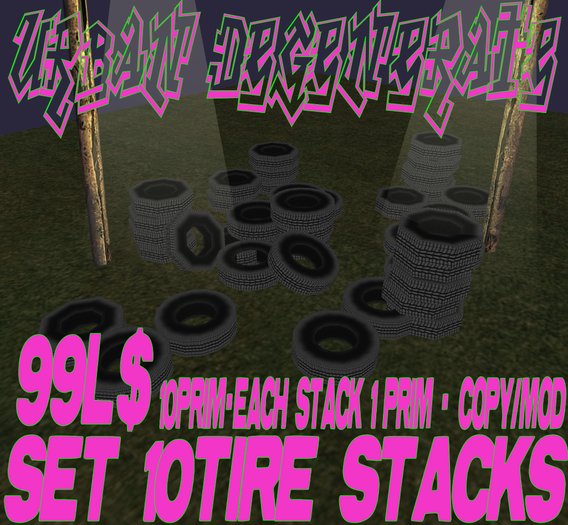 10 TIRE STACKS - SET