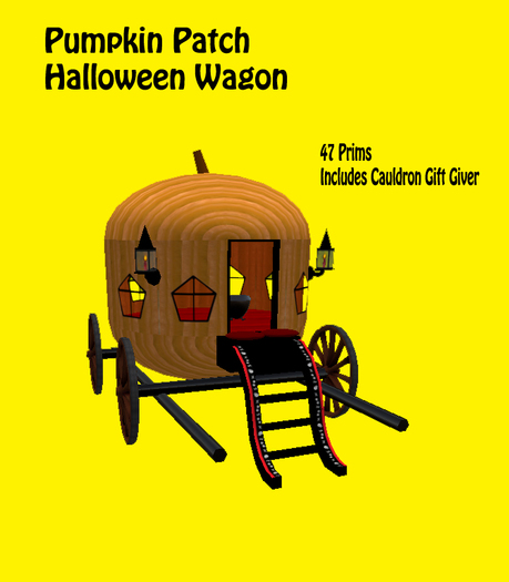 Pumpkin Patch Halloween Gypsy Wagon
