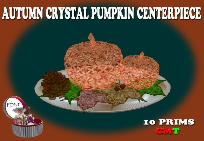 PDN: AUTUMN CRYSTAL PUMPKIN CENTERPIECE BOX