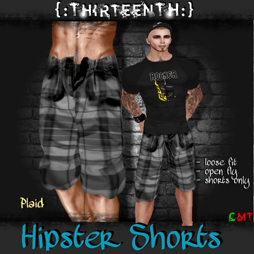{:ThirteenTH:} Hipster Shorts_Plaid