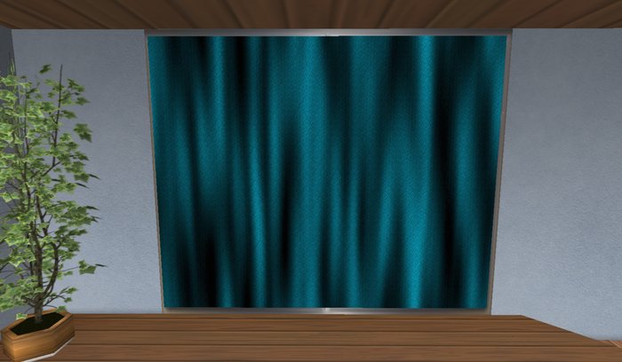 Light Blue & White Curtains