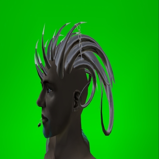 Warrior Horns Demon black, red and grey