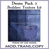 DENIM \ JEANS FOR CLOTHES DESIGNERS 2- texture pack for builders / designers