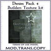 DENIM \ JEANS FOR CLOTHES DESIGNERS 4- texture pack for builders / designers