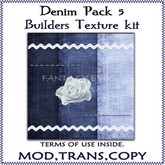 DENIM \ JEANS FOR CLOTHES DESIGNERS 5- texture pack for builders / designers