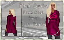 Satin Pea Coat from Ruca Tease