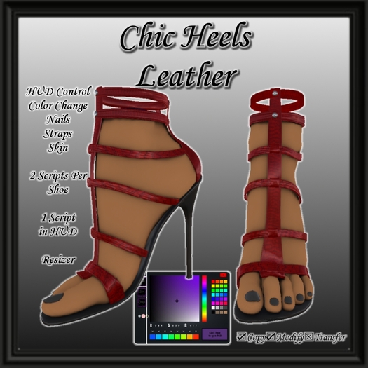 Chic Heels - Leather  *Bargain Price*
