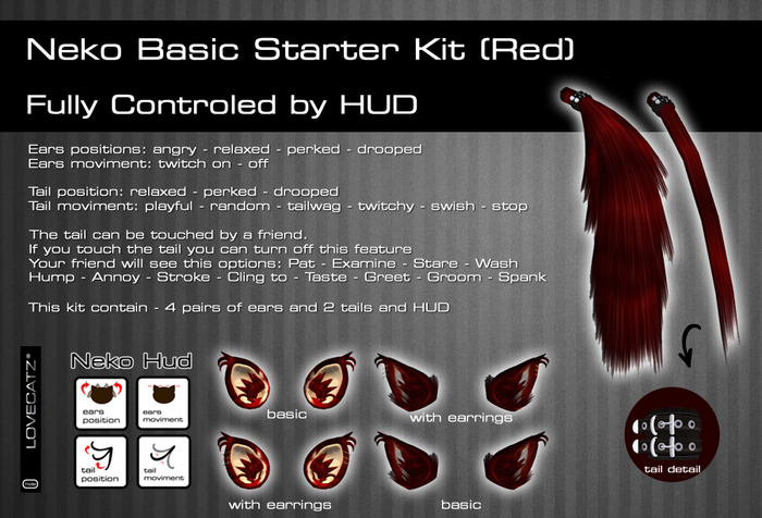 :: LoveCatz :: Basic Starter Kit (Red) 