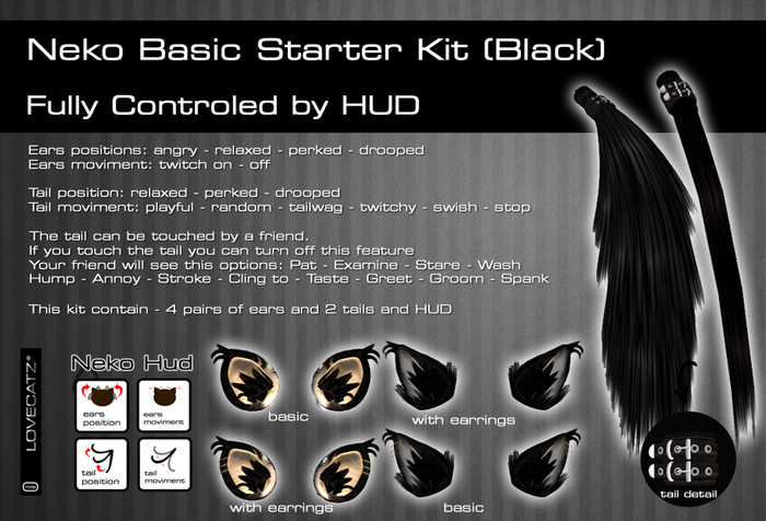 :: LoveCatz :: Basic Starter Kit (Black) 
