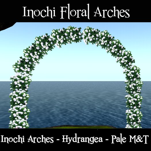 Inochi Floral Arch -  Pale Hydrangea ~ M&T