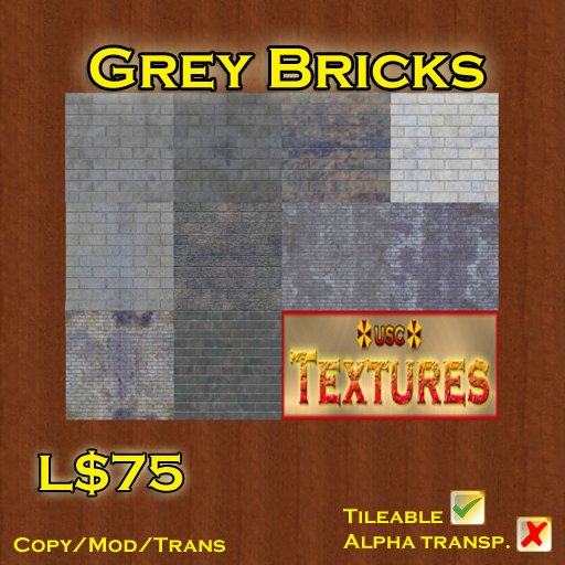USC Textures - Grey Bricks 