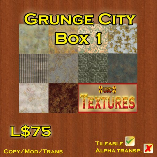 USC Textures - Grunge City - Box 1 