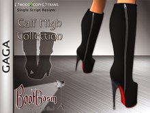 Bootgasm Gaga Calf High Boots Black