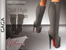 Bootgasm Gaga Calf High Boots Grey