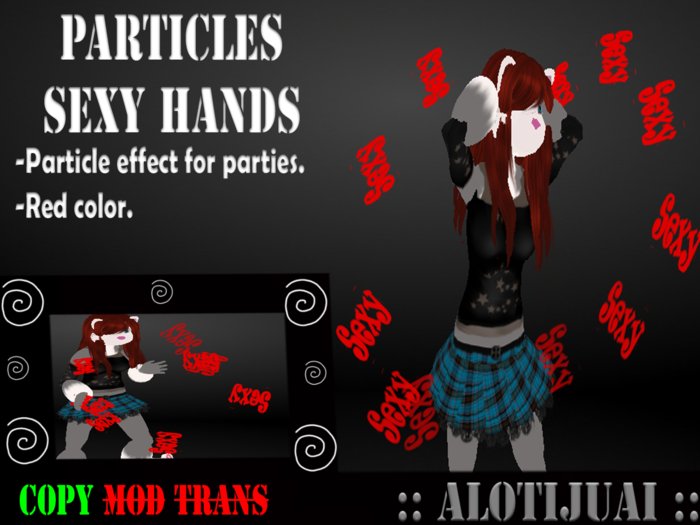 Particle sexy hands (red)