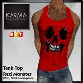 Karma - Tank Top Red Monster