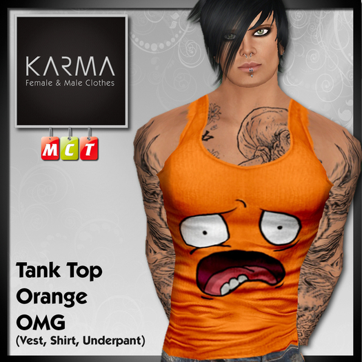 Karma - Tank Top Orange OMG