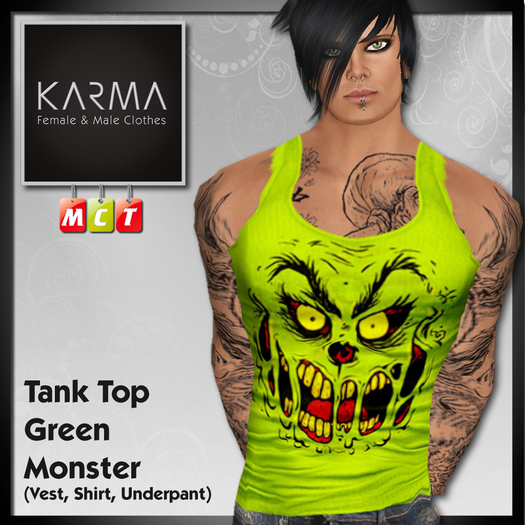 Karma - Tank Top Green Monster