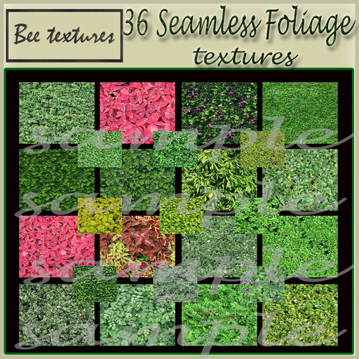 36 seamless foliage textures