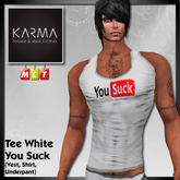 Karma - Tank Top White You S***
