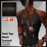 Karma - Tank Top Black "Scarred"
