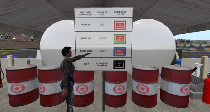 Airport Fuel Grade Sign & Textures