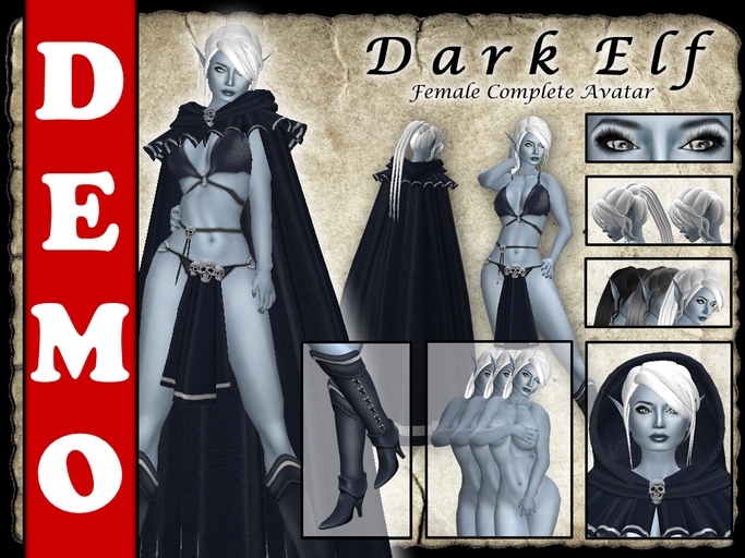 DEMO * Dark Elf * Female Complete Avatar